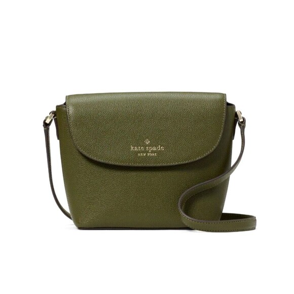 New Kate Spade Emmie Flap Crossbody Leather Enchanted Green - Picture 1 of 5